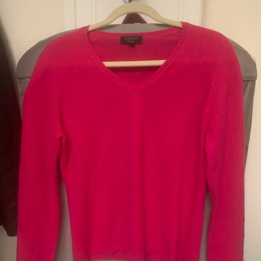 Cashmere Sweater Dark Pink